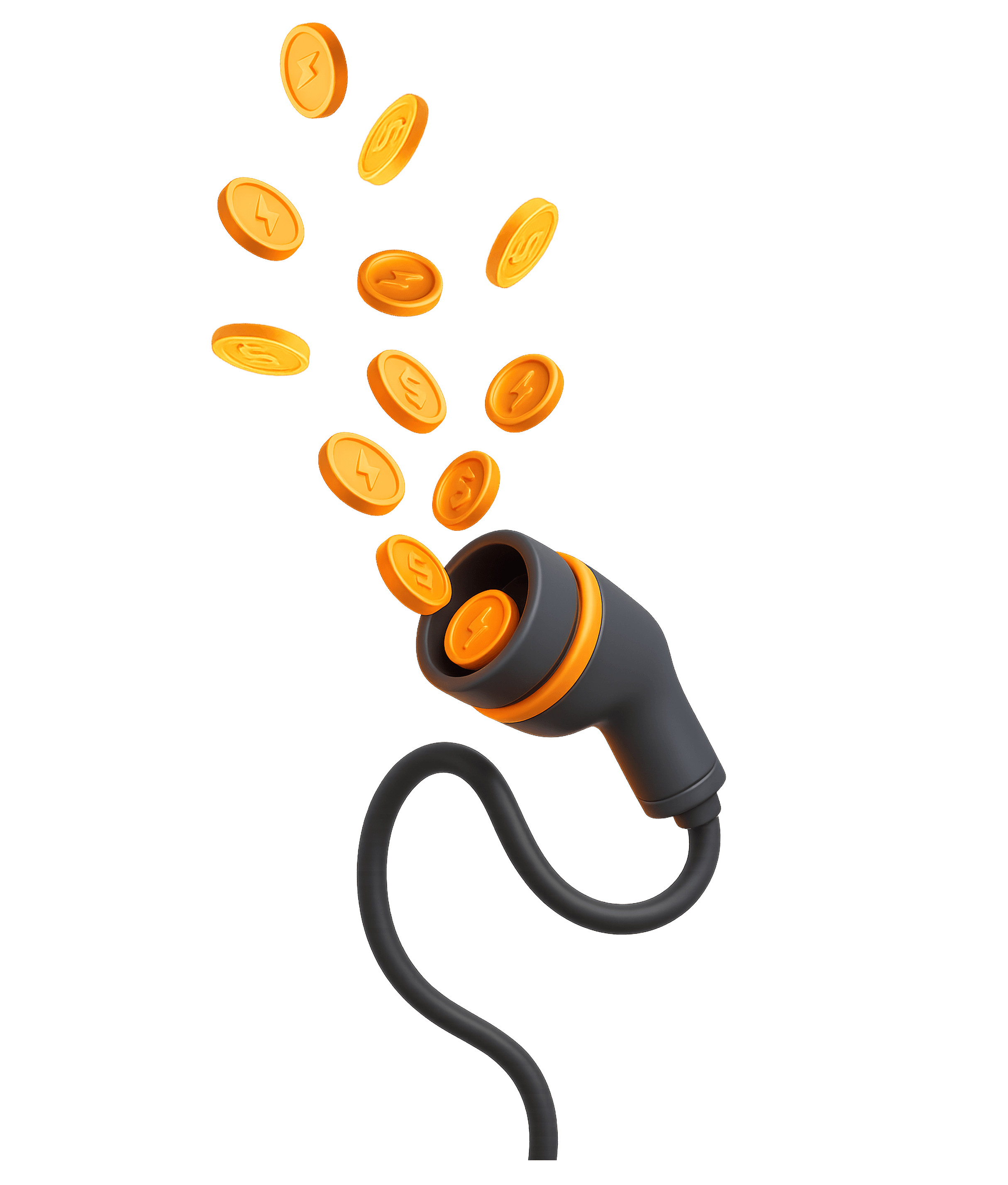 EV Charging Cable with Coins